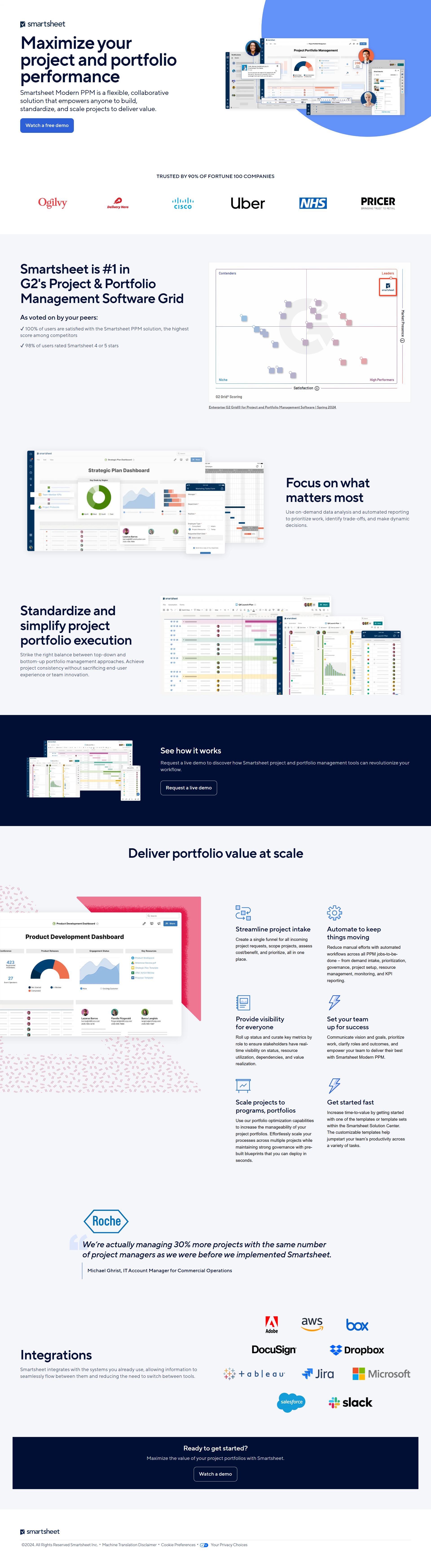 Smartsheet: show the workflow