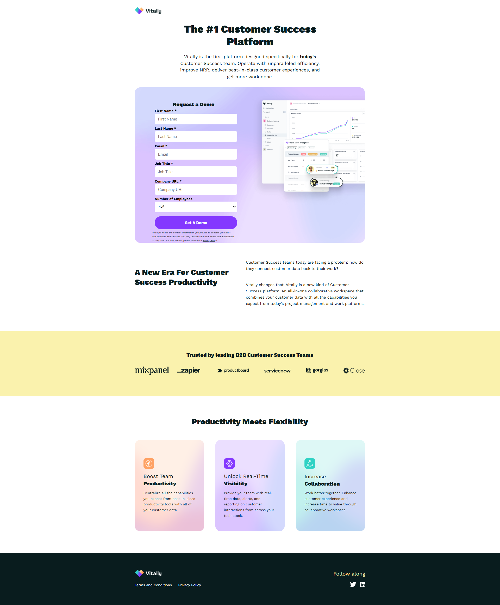 Vitally: role-specific demo capture